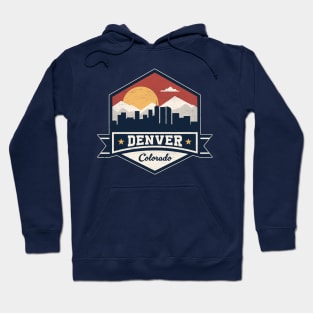 Denver Colorado Skyline Silhouette - The Mile High City Hoodie